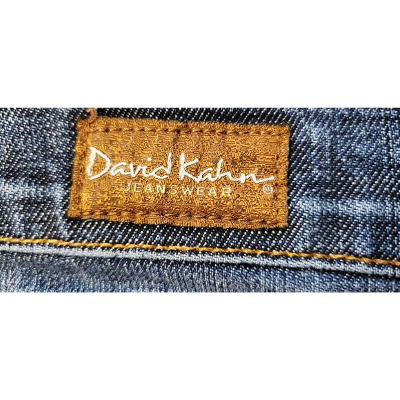 David Kahn Pants Women 10 Blue Denim Jeans Bootcut Made In USA - Picture 7 of 12
